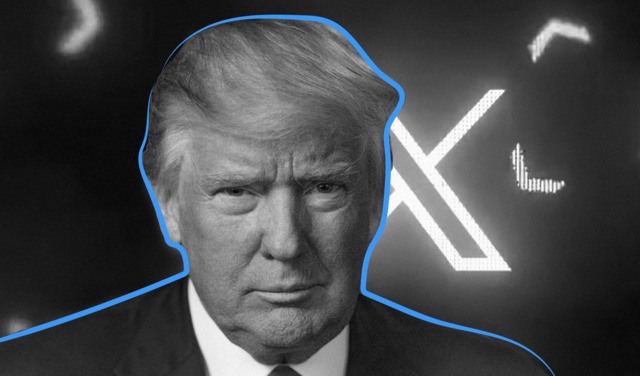 Trump is back on X