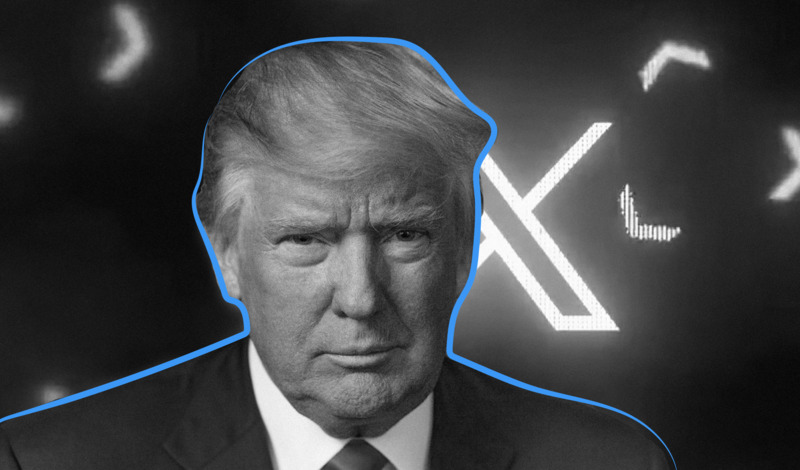 Trump is back on X